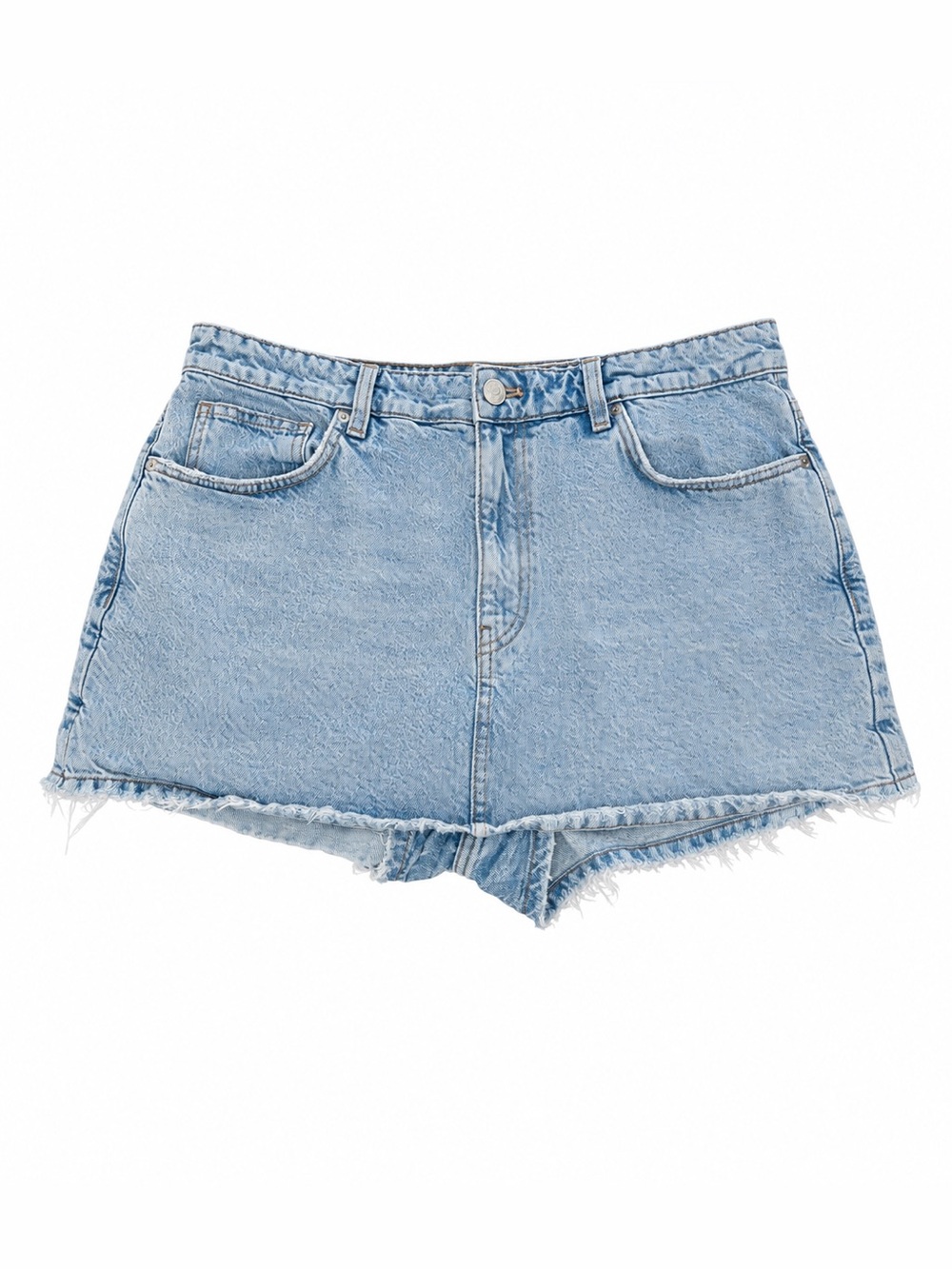 ZARA Skort Denim XXL Coastal Cowgirl Festival Staple Piece Cotton